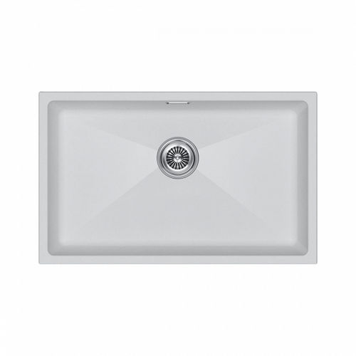 Кухонная мойка из искусственного камня Paulmark Lumi 74 Uni из искусственного гранита LU74-WH белый 740х460 мм