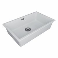 Кухонная мойка из искусственного камня Paulmark Lumi 74 Uni из искусственного гранита LU74-WH белый 740х460 мм — 2