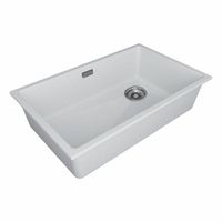 Кухонная мойка из искусственного камня Paulmark Lumi 74 Uni-Skew из искусственного гранита LU74SK-WH белый 740х460 мм — 2