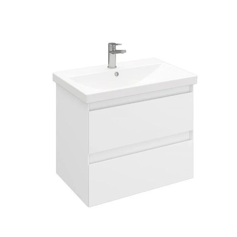 Тумба под раковину Laparet Vitrum 60 подвесная / LV-WCAB-60-11 белый матовый