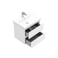 Тумба под раковину Laparet Vitrum 60 подвесная / LV-WCAB-60-11 белый матовый — 3