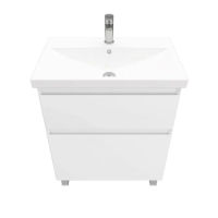 Тумба под раковину Laparet напольная Vitrum 70 / LV-WFCAB-70-11 белый матовый — 2