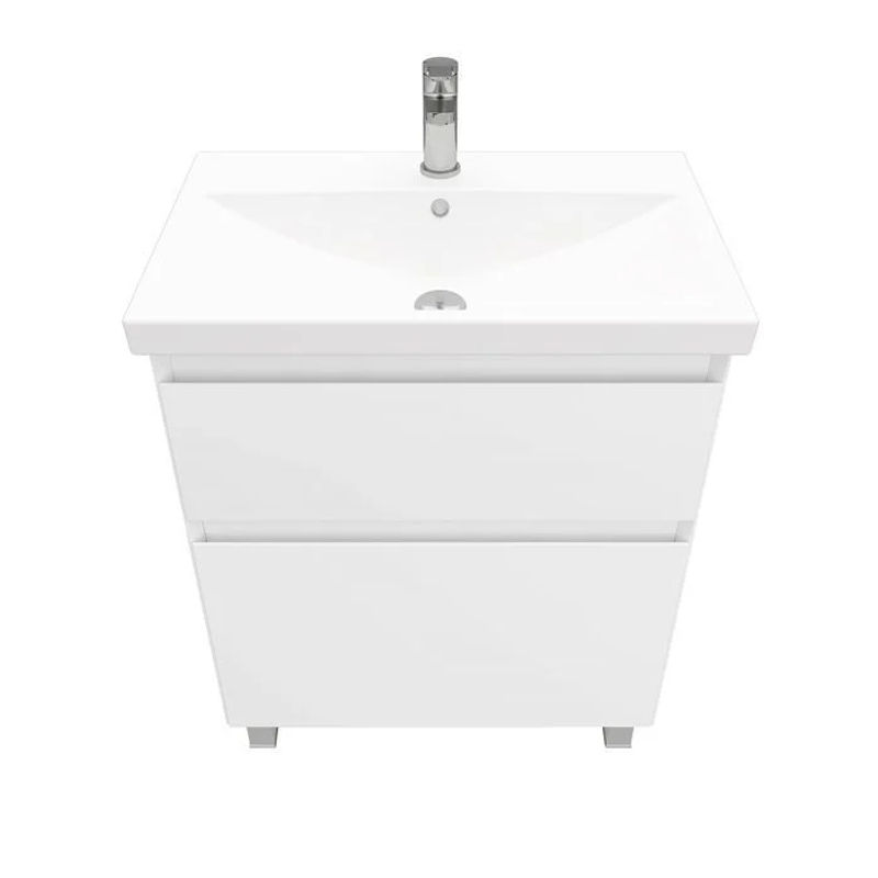 Тумба под раковину Laparet напольная Vitrum 70 / LV-WFCAB-70-11 белый матовый