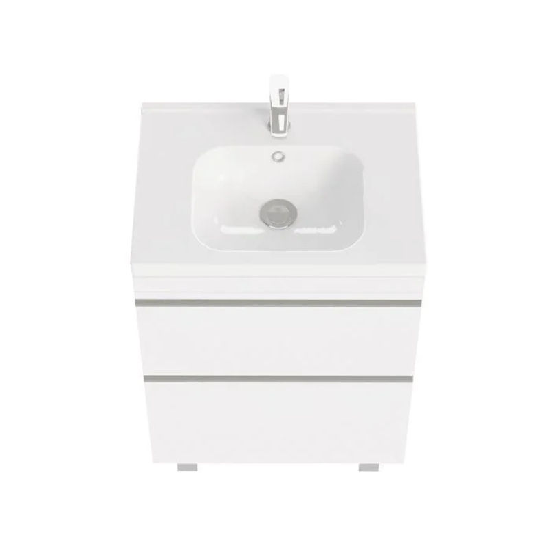 Тумба под раковину Laparet напольная Venus 60 / LVE-WFCAB-60-101 ультра белый глянец