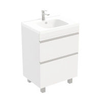 Тумба под раковину Laparet напольная Venus 60 / LVE-WFCAB-60-101 ультра белый глянец — 1