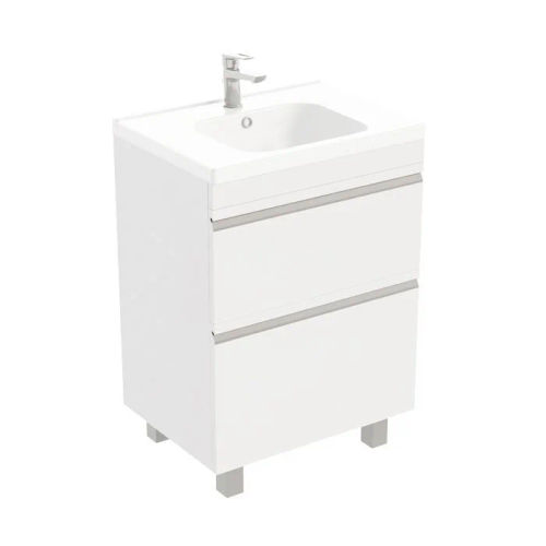 Тумба под раковину Laparet напольная Venus 60 / LVE-WFCAB-60-101 ультра белый глянец