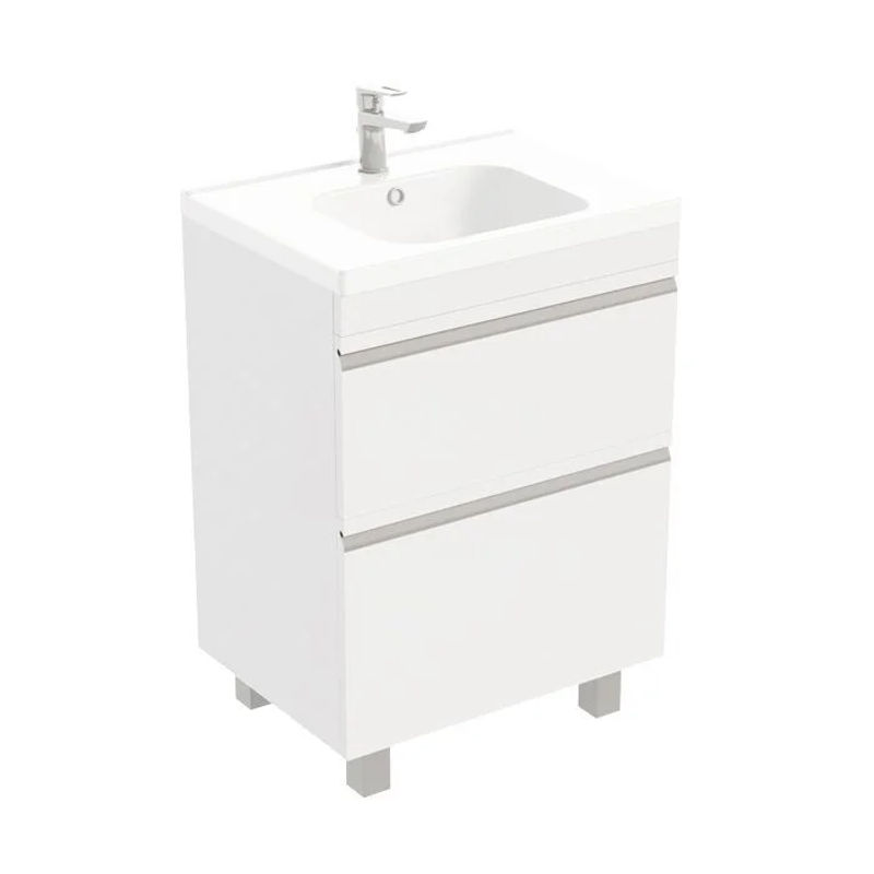 Тумба под раковину Laparet напольная Venus 60 / LVE-WFCAB-60-101 ультра белый глянец