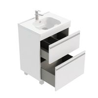 Тумба под раковину Laparet напольная Venus 60 / LVE-WFCAB-60-101 ультра белый глянец — 3