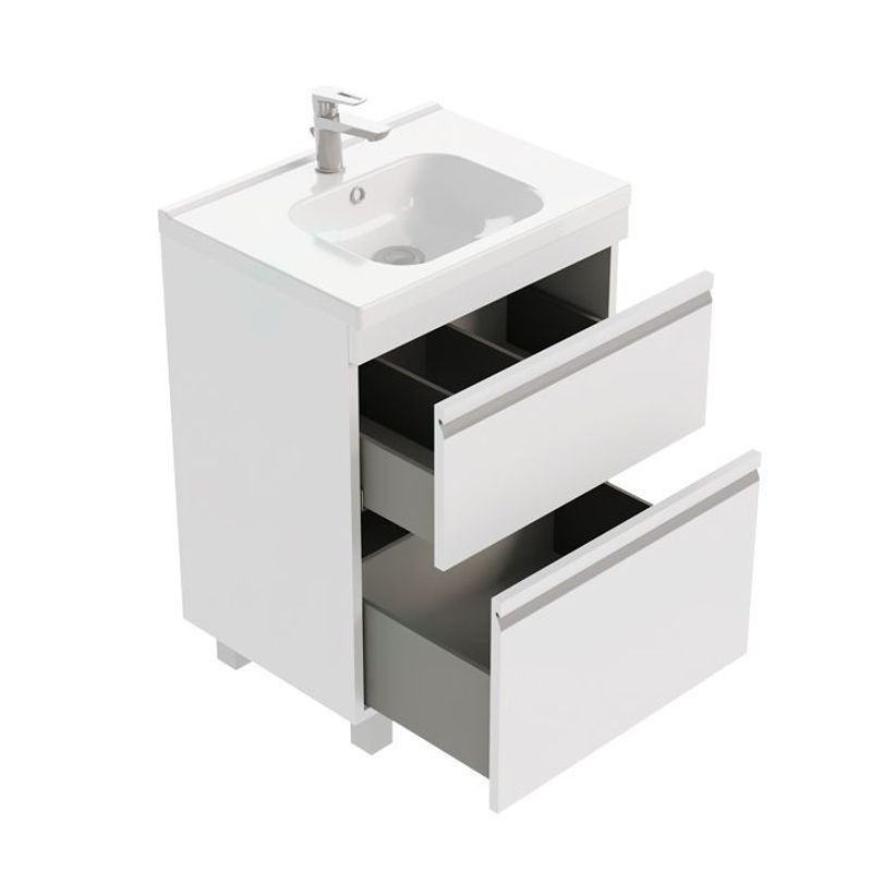 Тумба под раковину Laparet напольная Venus 60 / LVE-WFCAB-60-101 ультра белый глянец