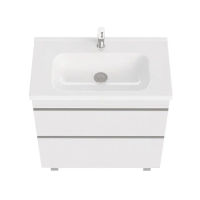 Тумба под раковину Laparet напольная Venus 80 / LVE-WFCAB-80-101 ультра белый глянец — 2