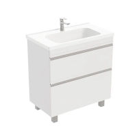 Тумба под раковину Laparet напольная Venus 80 / LVE-WFCAB-80-101 ультра белый глянец — 1