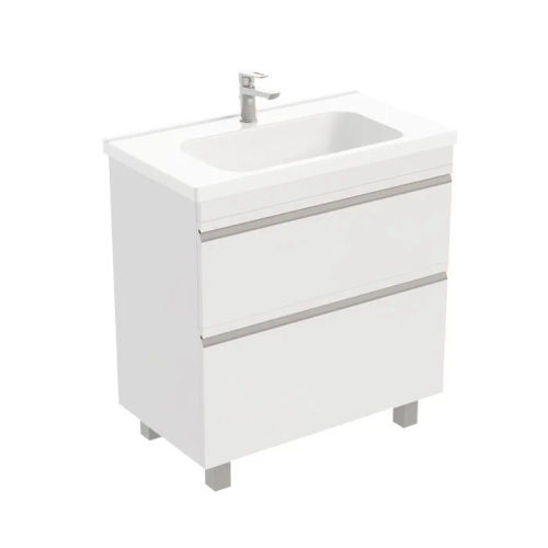 Тумба под раковину Laparet напольная Venus 80 / LVE-WFCAB-80-101 ультра белый глянец