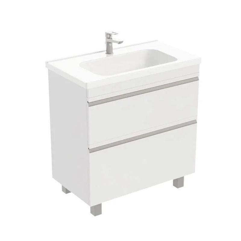 Тумба под раковину Laparet напольная Venus 80 / LVE-WFCAB-80-101 ультра белый глянец