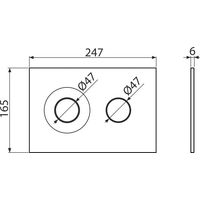 Кнопка смыва AlcaDrain (AlcaPlast) черный-мат/золотой-мат M1978-7 — 2