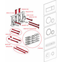 Кнопка смыва AlcaDrain (AlcaPlast) BRASS-мат M57-BR-M — 3