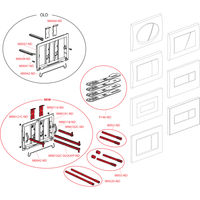 Кнопка смыва AlcaDrain (AlcaPlast) xром-глянец M571 — 3