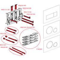 Кнопка смыва AlcaDrain (AlcaPlast) белый-мат M576 — 3