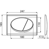 Кнопка смыва AlcaDrain (AlcaPlast) белый M70 — 2