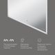 M71AMOX0601SA Spirit V2.0, Зеркало с LED-подсветкой и системой антизапотевания, ИК-сенсор, 60 см