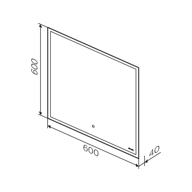 Зеркало AM.PM Spirit V2.0 60×60 см с LED-подсветкой и системой антизапотевания и ИК-сенсором / M71AMOX0601SA
