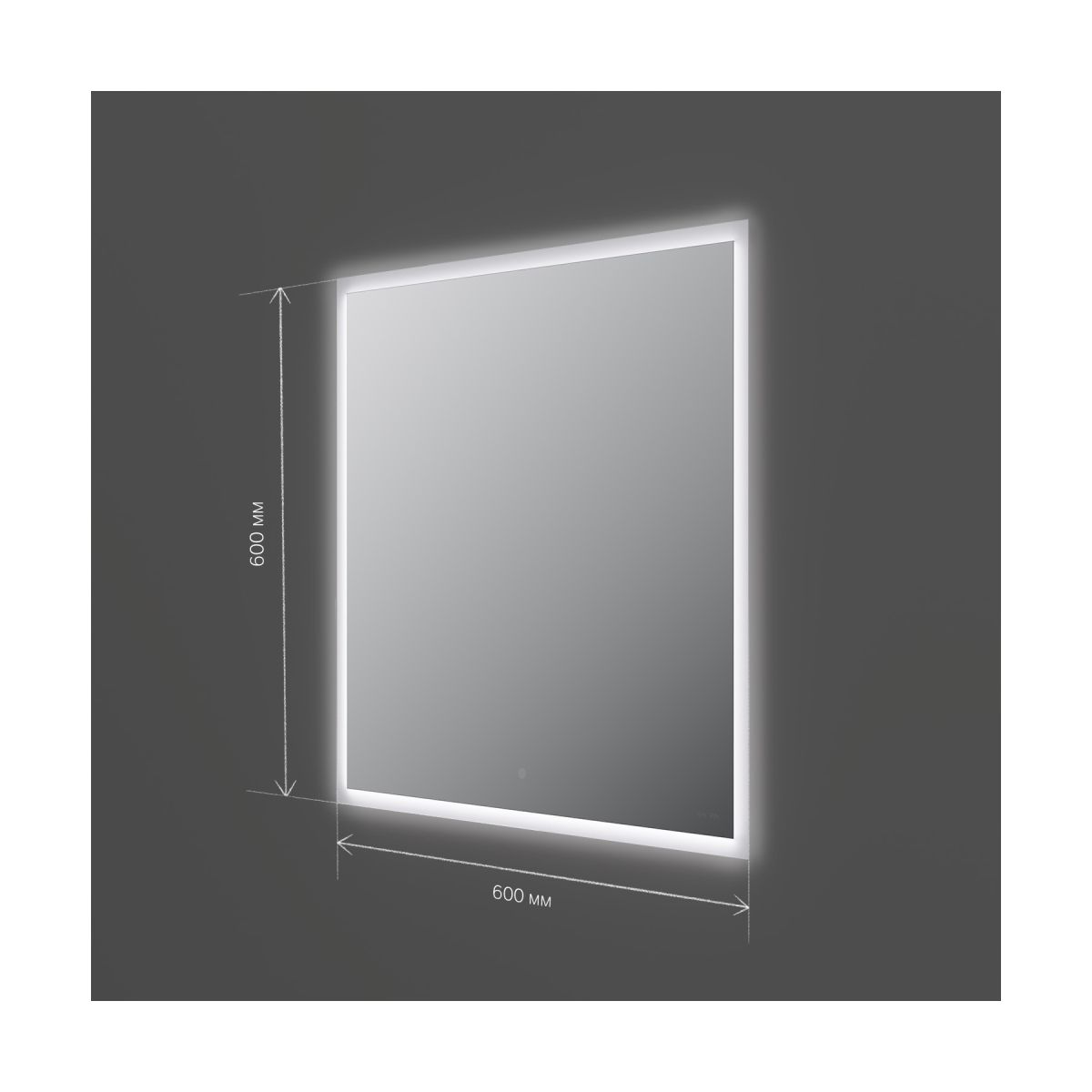 M71AMOX0601SA Spirit V2.0, Зеркало с LED-подсветкой и системой антизапотевания, ИК-сенсор, 60 см