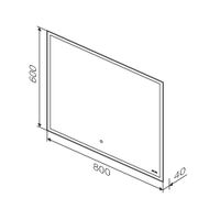Зеркало AM.PM Spirit V2.0 80×60 см с LED-подсветкой и системой антизапотевания и ИК-сенсором / M71AMOX0801SA — 10