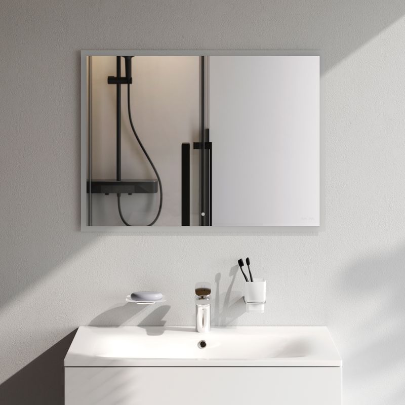 Зеркало AM.PM Spirit V2.0 80×60 см с LED-подсветкой и системой антизапотевания и ИК-сенсором / M71AMOX0801SA