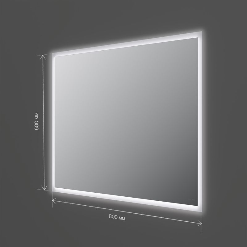 M71AMOX0801SA Spirit V2.0, Зеркало с LED-подсветкой и системой антизапотевания, ИК-сенсор, 80 см