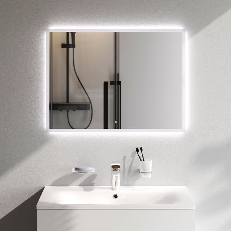 Зеркало AM.PM Spirit V2.0 80×60 см с LED-подсветкой и системой антизапотевания и ИК-сенсором / M71AMOX0801SA