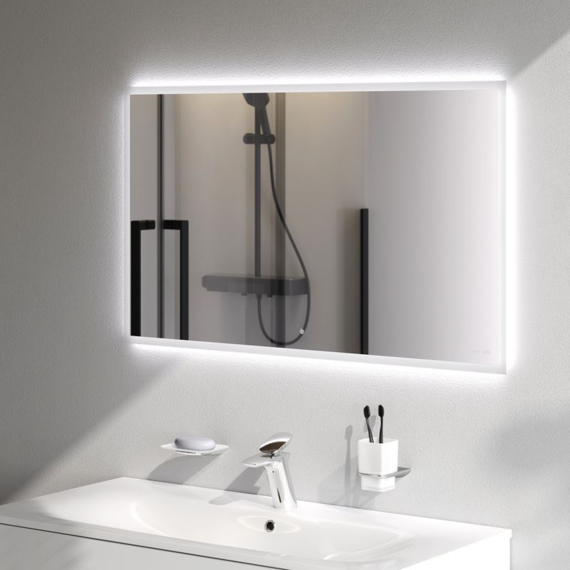 Зеркало AM.PM Spirit V2.0 100×60 см с LED-подсветкой, системой антизапотевания и ИК-сенсором / M71AMOX1001SA