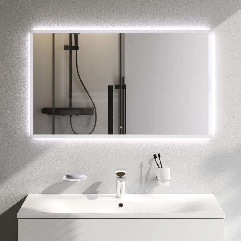 Зеркало AM.PM Spirit V2.0 100×60 см с LED-подсветкой, системой антизапотевания и ИК-сенсором / M71AMOX1001SA