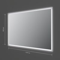 Зеркало AM.PM Spirit V2.0 100×60 см с LED-подсветкой, системой антизапотевания и ИК-сенсором / M71AMOX1001SA — 1