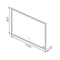 Зеркало AM.PM Spirit V2.0 100×60 см с LED-подсветкой, системой антизапотевания и ИК-сенсором / M71AMOX1001SA — 10