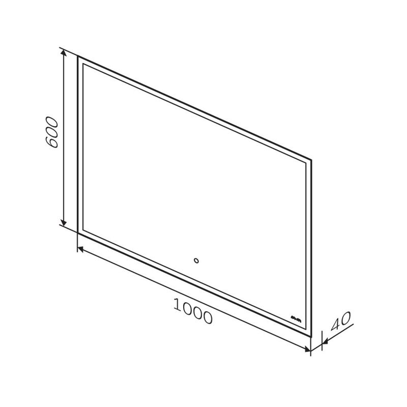 Зеркало AM.PM Spirit V2.0 100×60 см с LED-подсветкой, системой антизапотевания и ИК-сенсором / M71AMOX1001SA