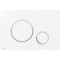 Кнопка смыва AlcaDrain (AlcaPlast) белый--хром-глянец M770 — 1