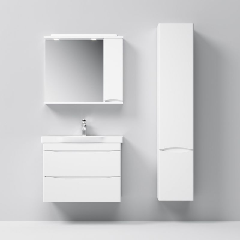 Шкаф-пенал для ванной AM.PM Like 35 см правый / M80CHR0356WG белый глянец