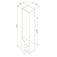 Шкаф-пенал для ванной AM.PM Like 35 см правый / M80CHR0356WG белый глянец — 10