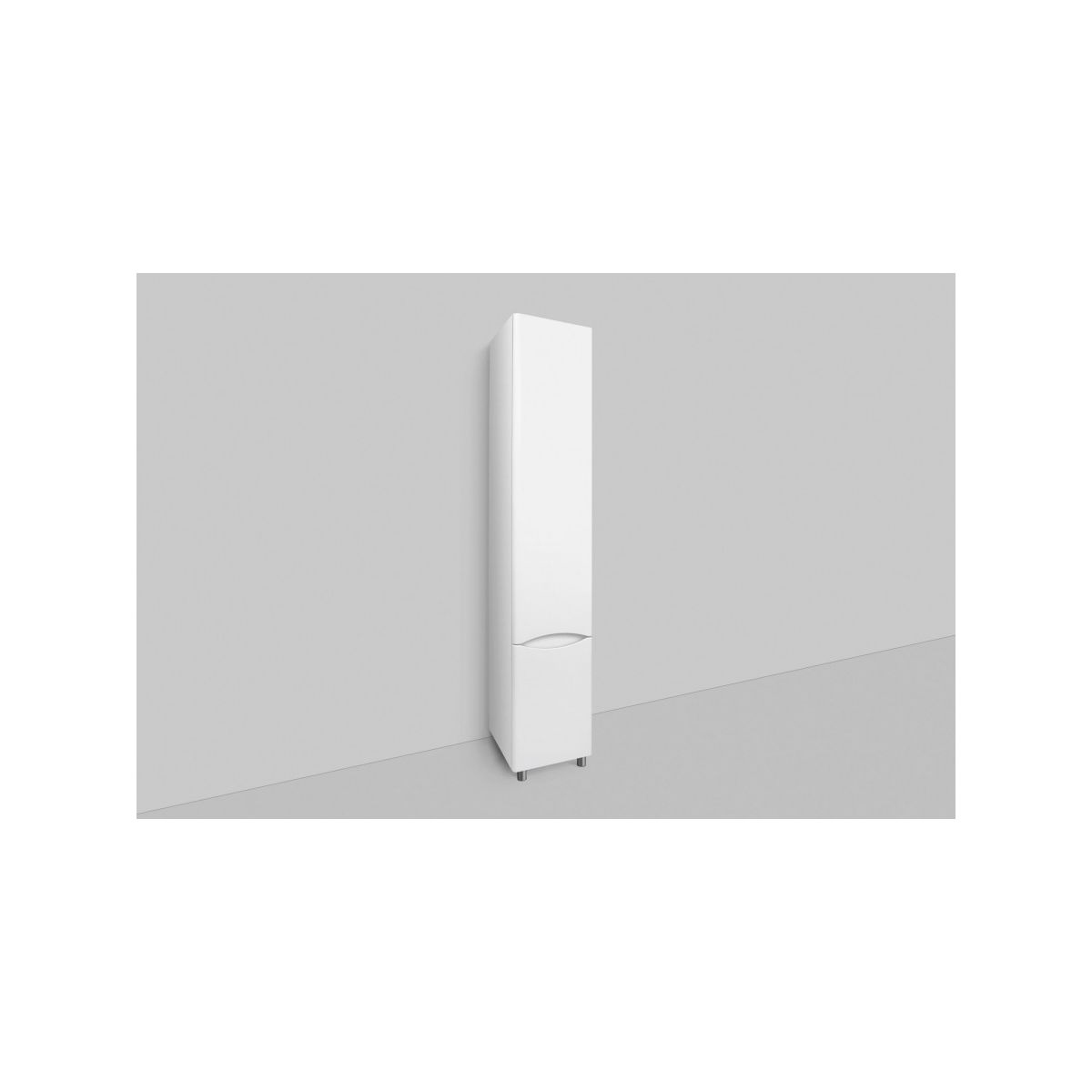 M80CSR0356WG Like, шкаф-колонна, напольный, правый, 35 см, двери, белый, глянец