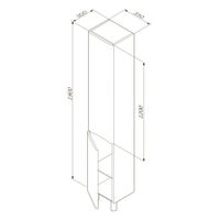 Шкаф-пенал для ванной AM.PM Like 35 см правый / M80CSR0356WG белый глянец — 10