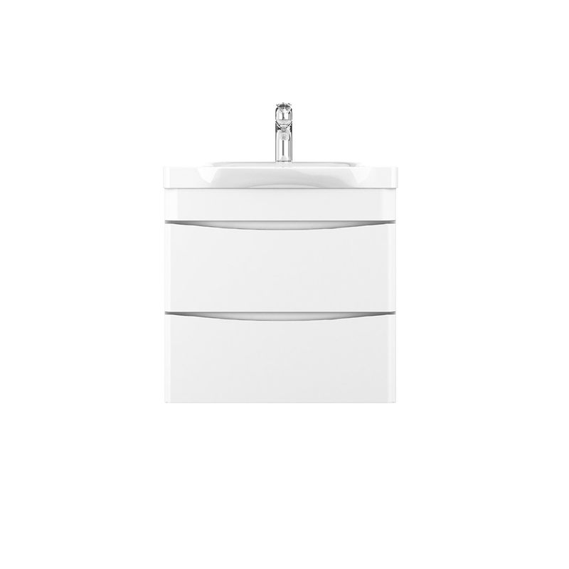 Тумба под раковину AM.PM Like 65 см подвесная 2 ящика / M80FHX0652WG белый глянец