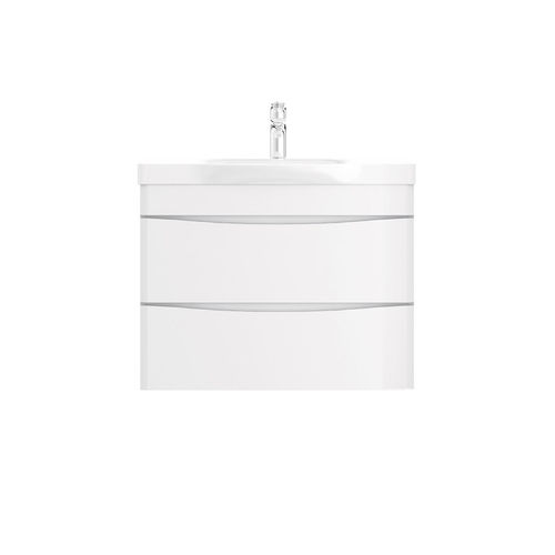 Тумба под раковину AM.PM Like 80 см подвесная 2 ящика / M80FHX0802WG белый глянец