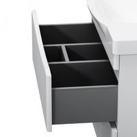 Тумба под раковину AM.PM Like 80 см подвесная 2 ящика / M80FHX0802WG белый глянец — 4