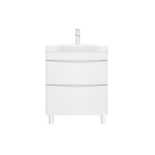 Тумба под раковину AM.PM Like 65 см напольная 2 ящика / M80FSX0652WG белый глянец