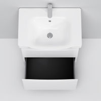 Тумба под раковину AM.PM Like 65 см напольная 2 ящика / M80FSX0652WG белый глянец — 2