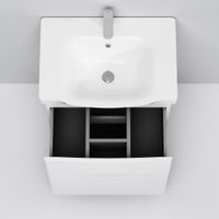 Тумба под раковину AM.PM Like 65 см напольная 2 ящика / M80FSX0652WG белый глянец — 7