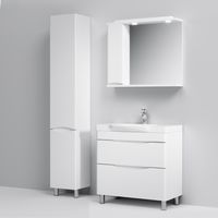 Тумба под раковину AM.PM Like 80 см напольная 2 ящика / M80FSX0802WG белый глянец — 3