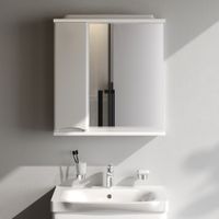 Шкаф с зеркалом для ванной AM.PM Like 65 см / M80MPL0651WG левый с подсветкой (белый глянец) — 5