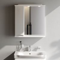 Шкаф с зеркалом для ванной AM.PM Like 65 см / M80MPL0651WG левый с подсветкой (белый глянец) — 4