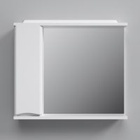 Шкаф с зеркалом для ванной AM.PM Like 80 см / M80MPL0801WG левый с подсветкой (белый глянец) — 2