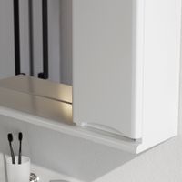 Шкаф с зеркалом для ванной AM.PM Like 65 см / M80MPR0651WG правый с подсветкой (белый глянец) — 7